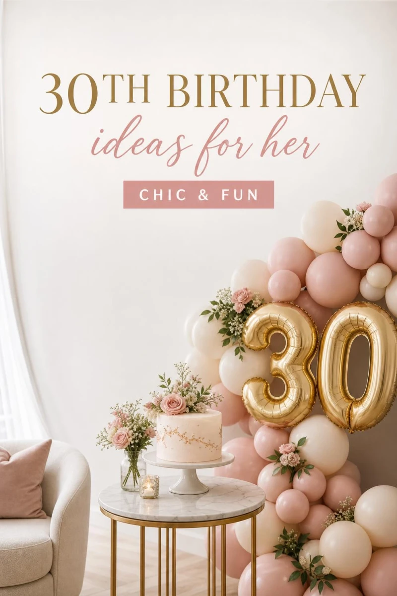 Pin these 30th birthday party ideas for her for later