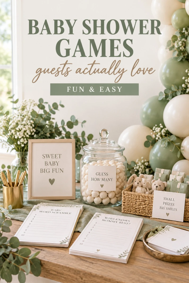 Pin these baby shower games for later