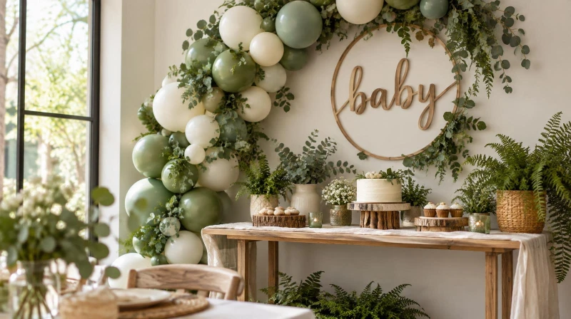 Botanical Baby Shower Ideas (Fresh & Green Garden Theme)