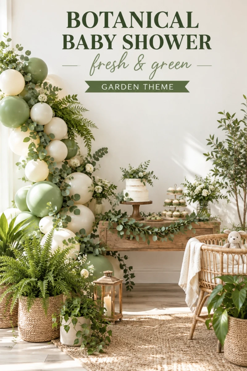 Pin these botanical baby shower ideas for later