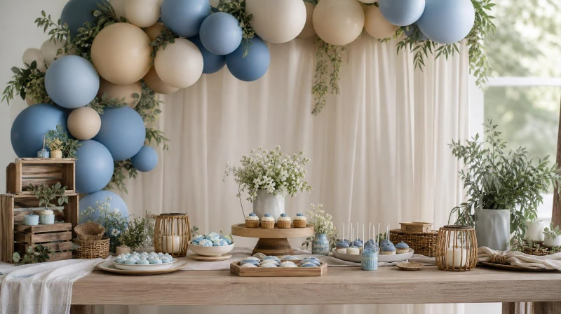 Boy Baby Shower Ideas (Cute Blue & Neutral Decor)