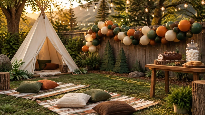 Camping Birthday Party Ideas (Tent, S'mores & Easy Decor)