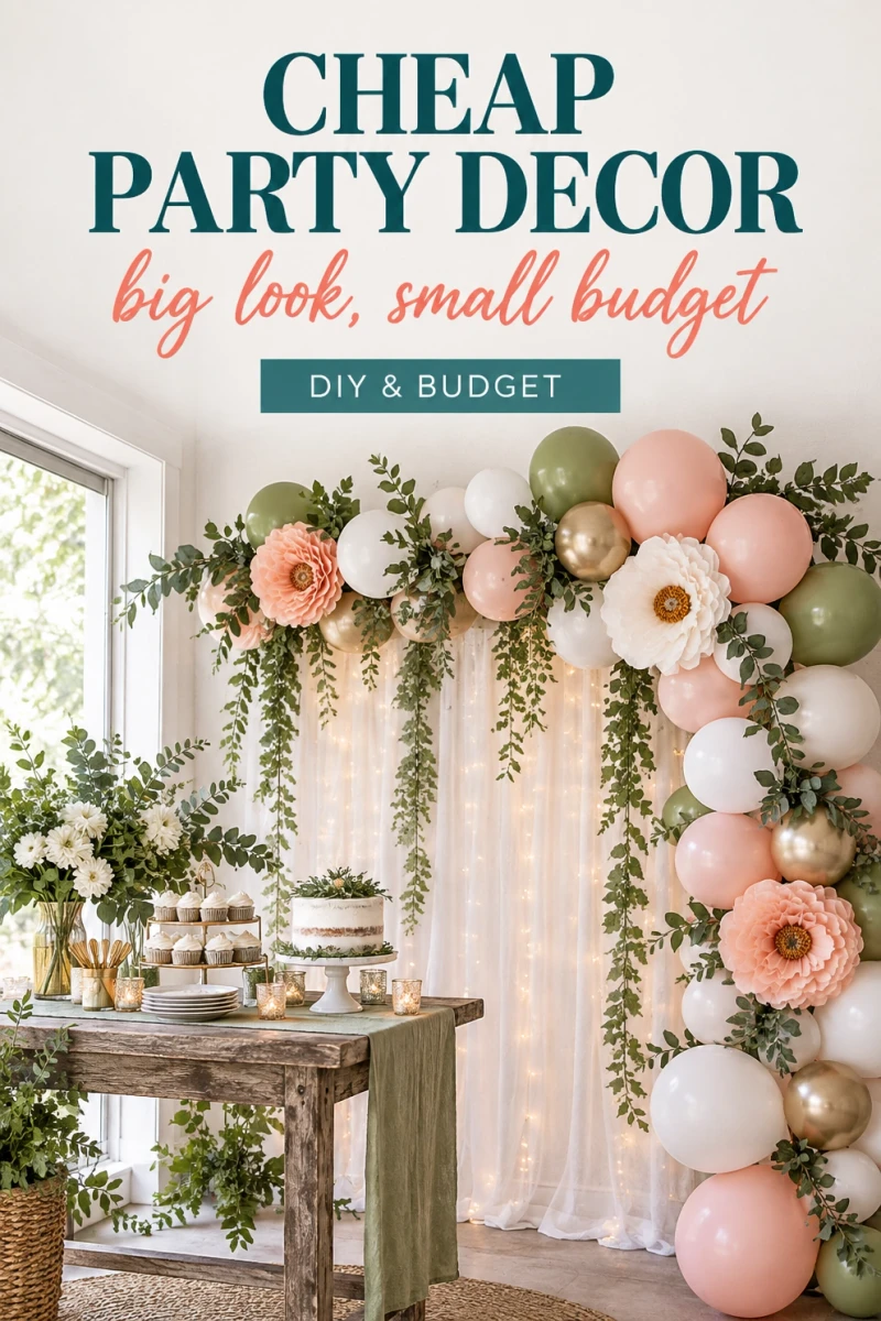 Pin these cheap party decoration ideas for later