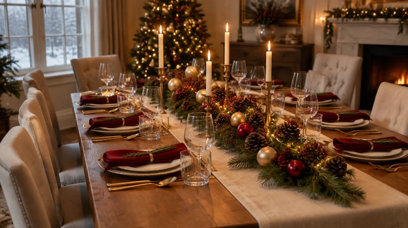Christmas Tablescape Ideas (3 Easy Looks, Layout & Budget)