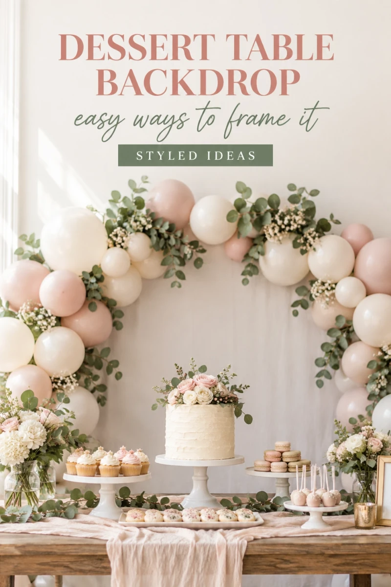 Pin these dessert table backdrop ideas for later