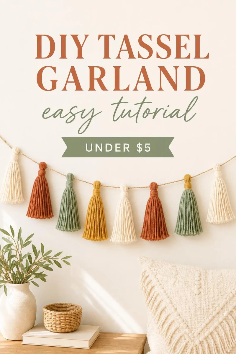 Pin this DIY tassel garland tutorial for later