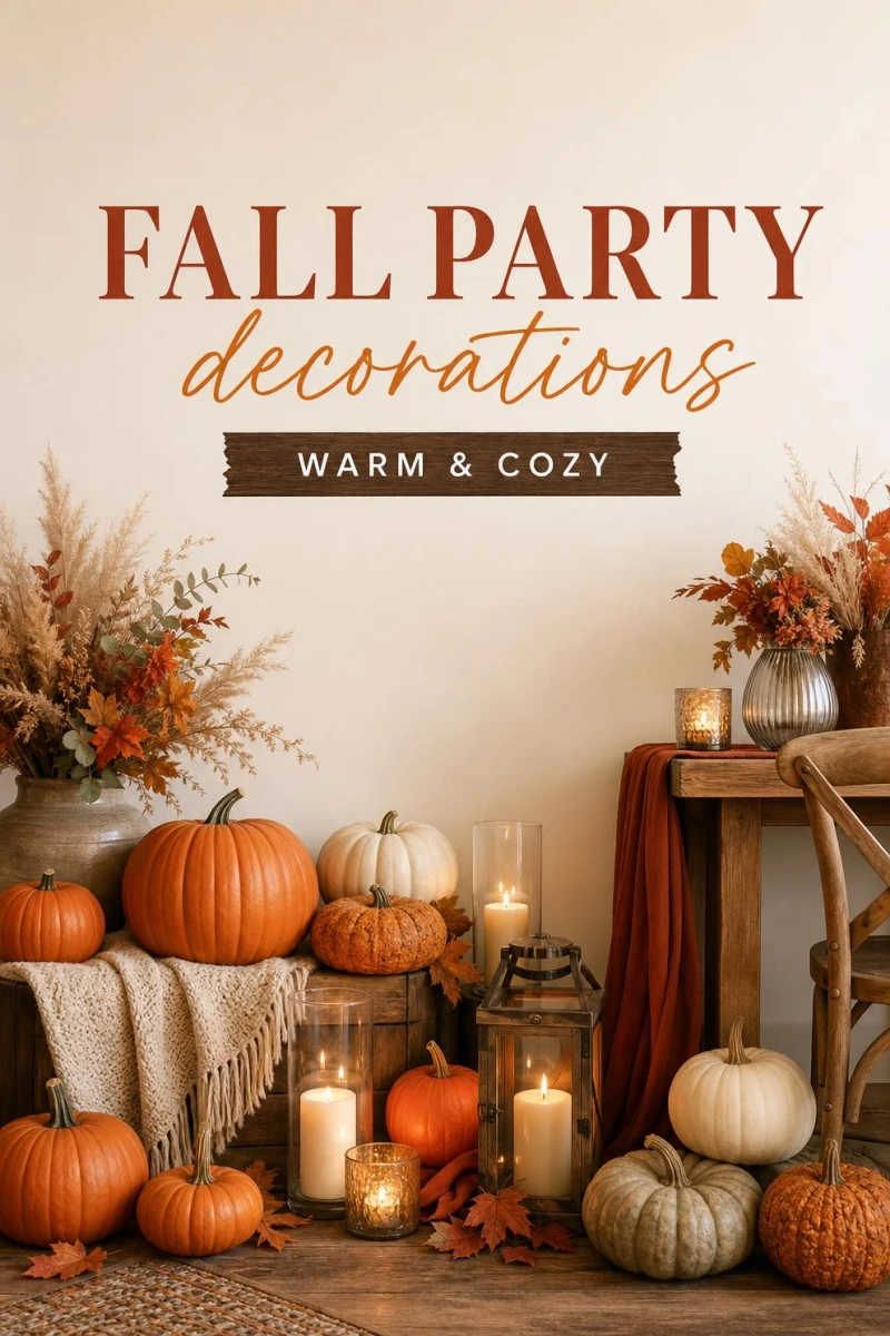 Pin these fall party decorations for later