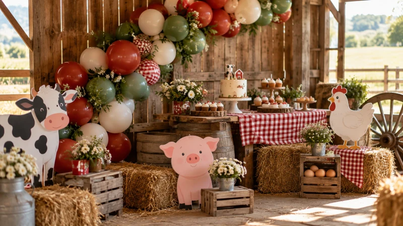 Farm Birthday Party Ideas (Barnyard Decor, Food & Fun)