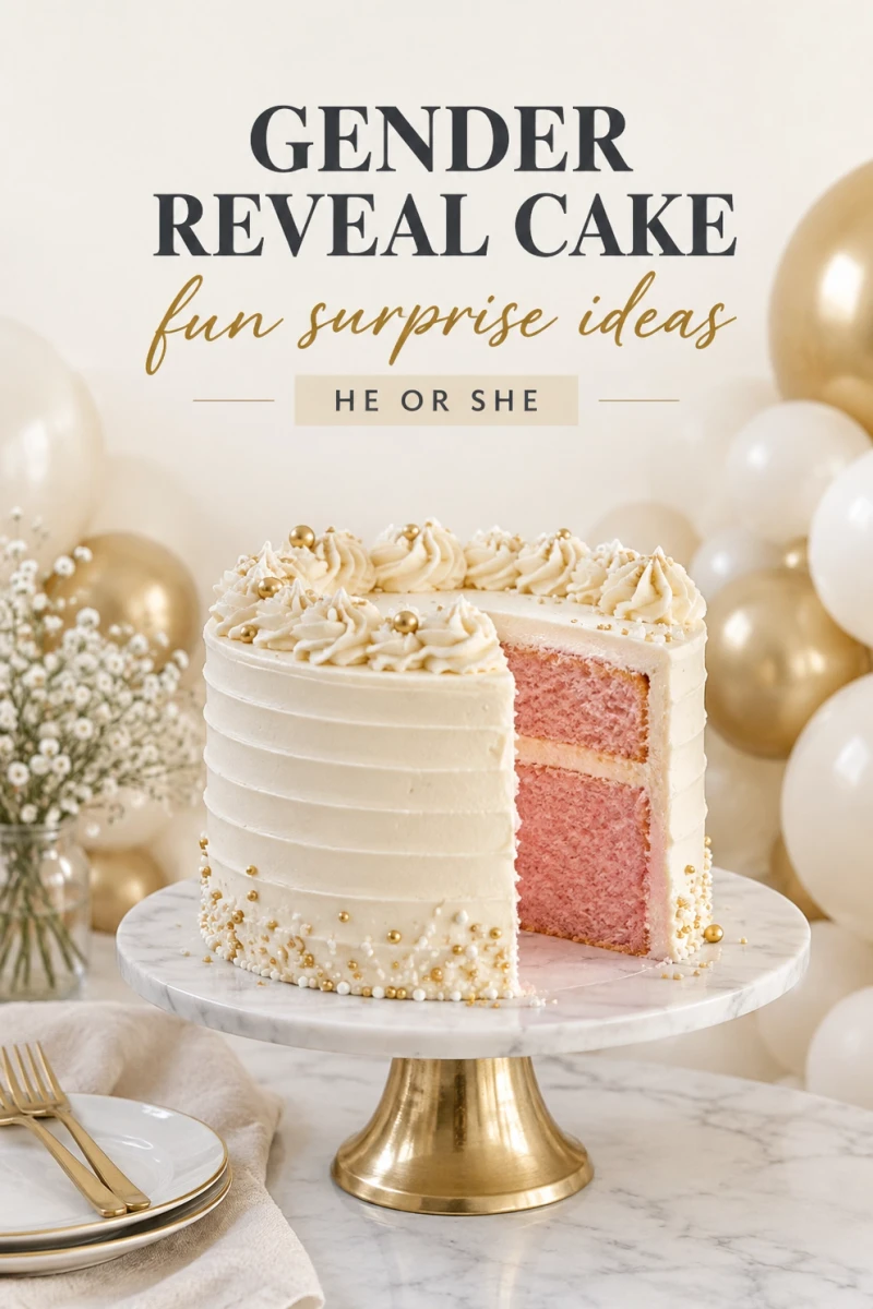 Pin these gender reveal cake ideas for later