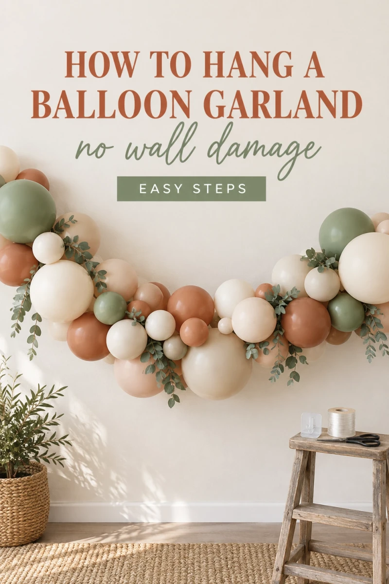 Pin this guide on how to hang a balloon garland for later