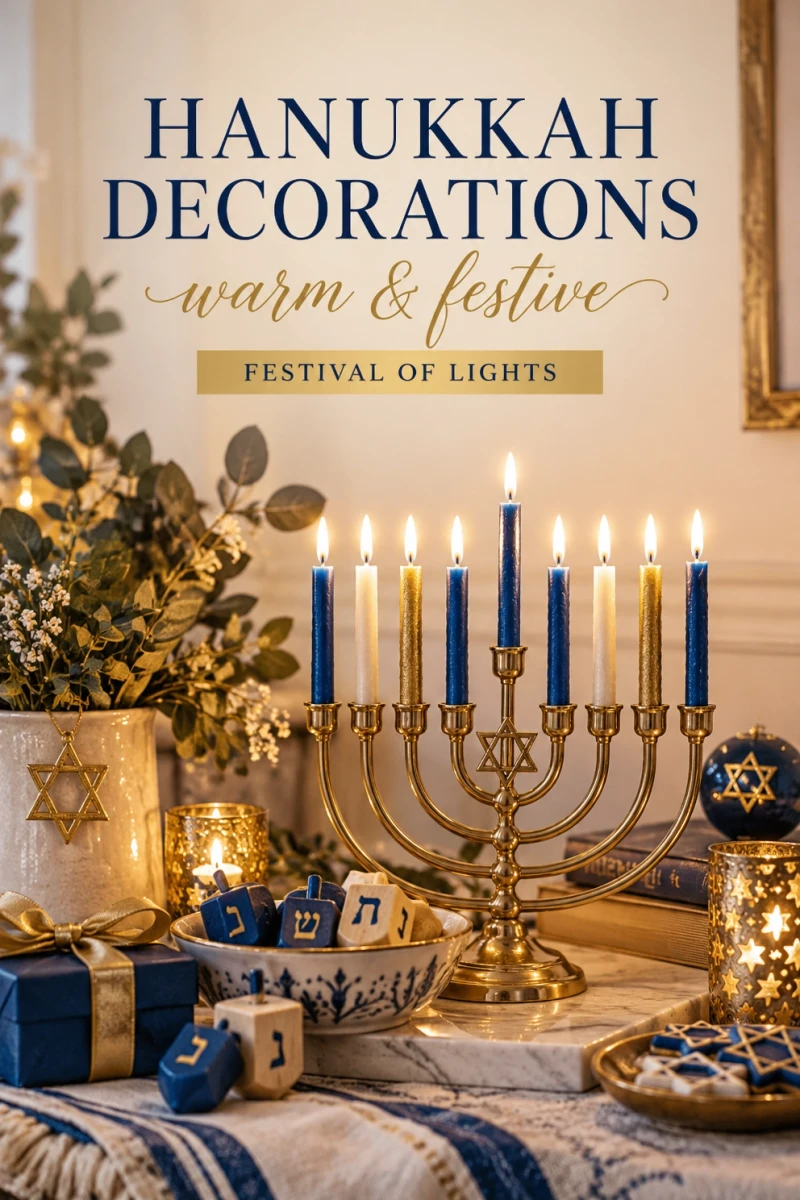 Pin these Hanukkah party decoration ideas for later