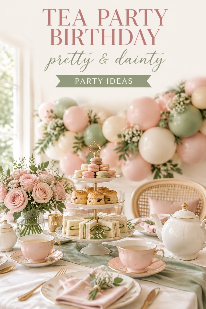 Pin these tea party birthday ideas for later