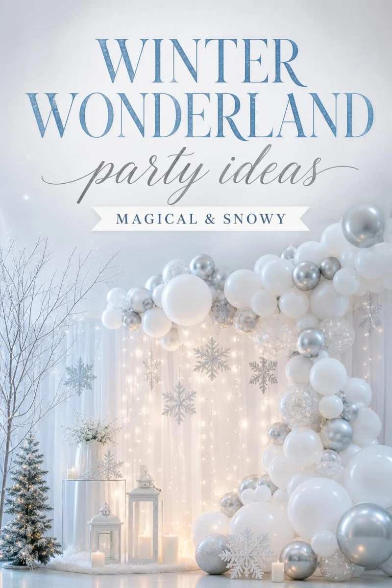 Pin these winter wonderland party ideas for later