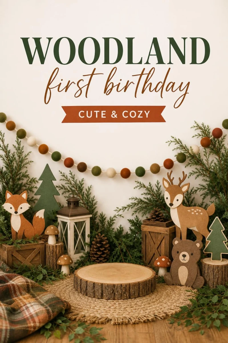 Pin these woodland first birthday ideas for later